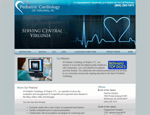 Tablet Screenshot of pediatriccardiologyva.com